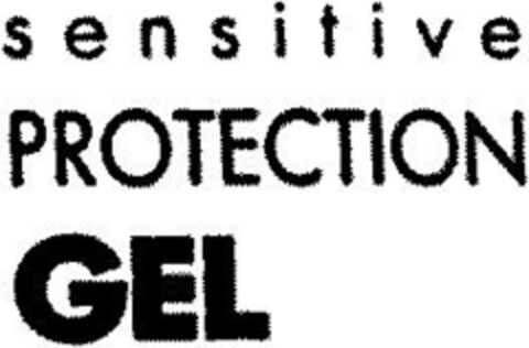 sensitive PROTECTION GEL Logo (DPMA, 29.12.1992)