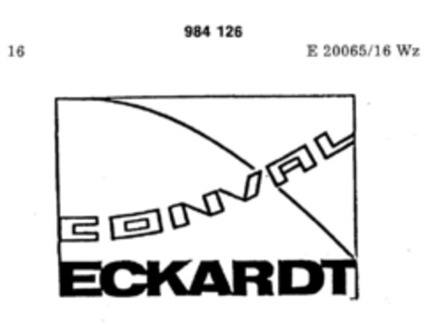CONVAL ECKARDT Logo (DPMA, 10.08.1978)