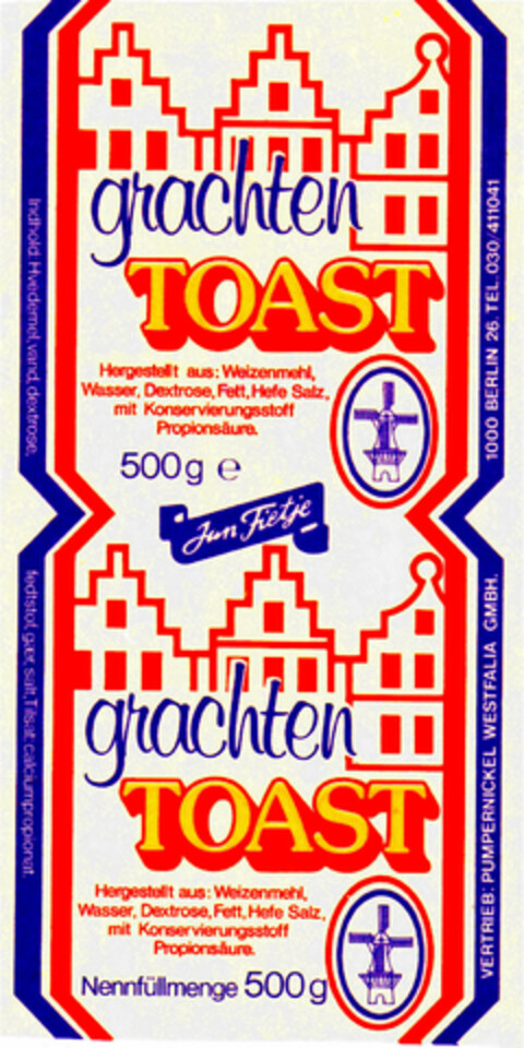 grachten TOAST Logo (DPMA, 01.04.1982)