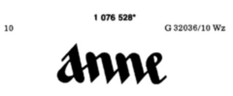 anne Logo (DPMA, 04.02.1985)