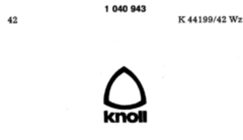 knoll Logo (DPMA, 03.02.1982)