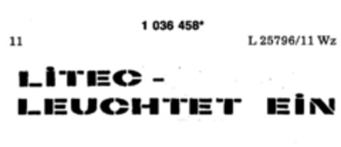 LITEC - LEUCHTET EIN Logo (DPMA, 22.05.1982)