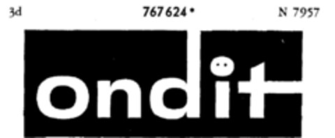 ondit Logo (DPMA, 22.06.1962)