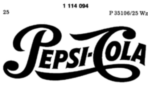 Pepsi-Cola Logo (DPMA, 18.04.1987)