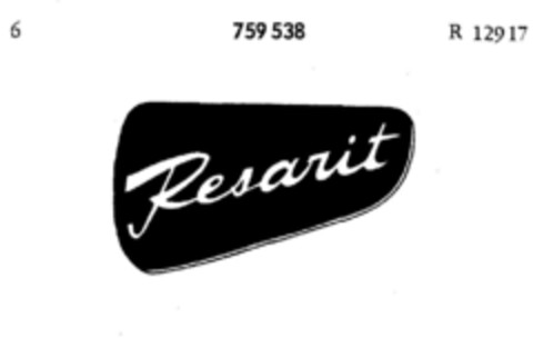 Resarit Logo (DPMA, 11/07/1959)