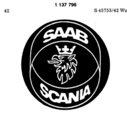 SAAB SCANIA Logo (DPMA, 12/04/1987)