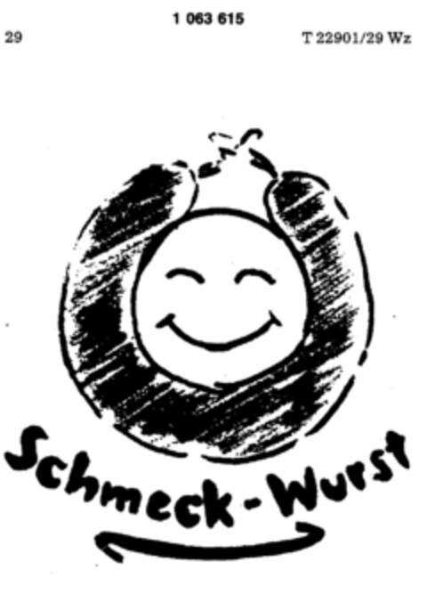 Schmeck-Wurst Logo (DPMA, 20.10.1983)