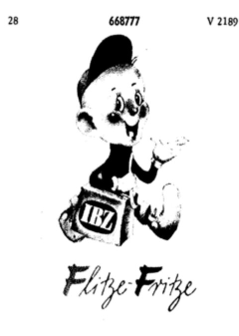 IBZ Flitze-Fritze Logo (DPMA, 15.01.1954)