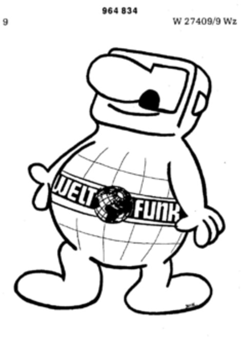 WELT FUNK Logo (DPMA, 04.11.1976)