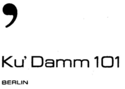 Ku'Damm 101 BERLIN Logo (DPMA, 19.12.2001)