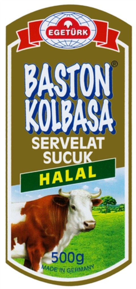 EGETÜRK BASTON KOLBASA SERVELAT SUCUK HALAL Logo (DPMA, 23.12.2009)