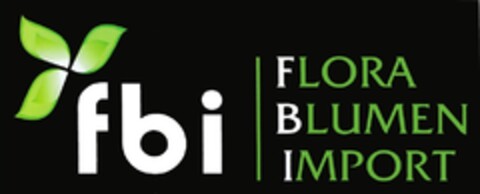 fbi FLORA BLUMEN IMPORT Logo (DPMA, 14.02.2013)