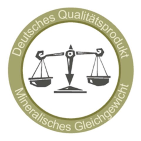 Deutsches Qualitätsprodukt Mineralisches Gleichgewicht Logo (DPMA, 02/24/2017)