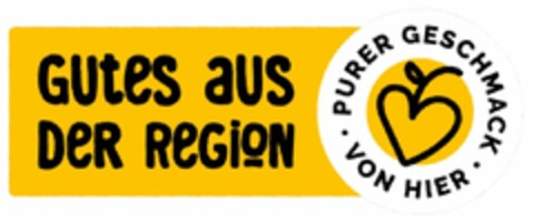 GUteS aus DeR ReGioN PURER GESCHMACK VON HIER Logo (DPMA, 01.12.2021)