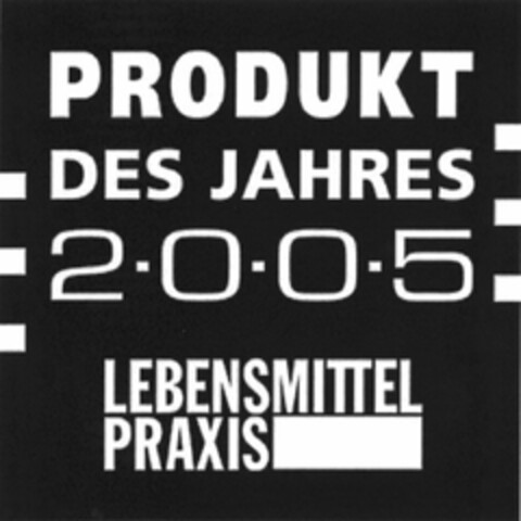 PRODUKT DES JAHRES 2005 LEBENSMITTEL PRAXIS Logo (DPMA, 23.09.2004)