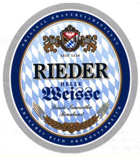 RIEDER HELLE Weisse Logo (DPMA, 15.02.2006)