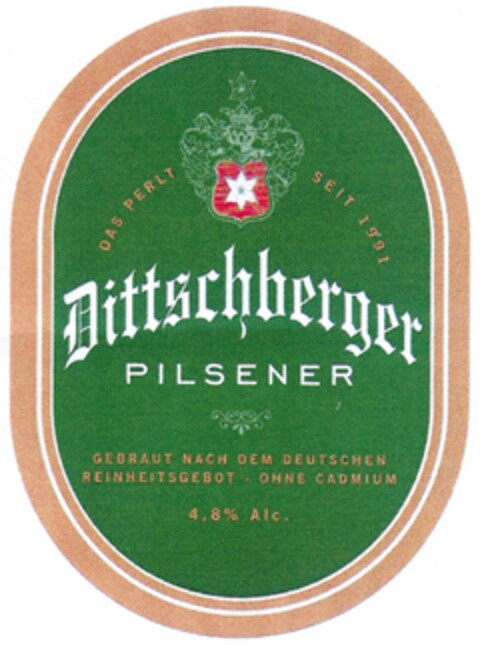 Dittschberger PILSENER Logo (DPMA, 03/16/2007)