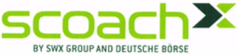 scoach BY SWX GROUP AND DEUTSCHE BÖRSE Logo (DPMA, 10.07.2007)