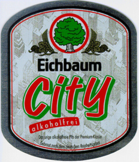 Eichbaum City alkoholfrei Logo (DPMA, 19.12.1994)