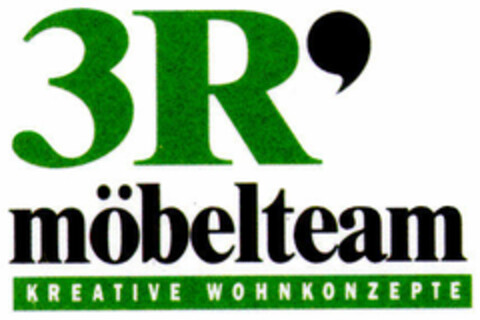 3R' möbelteam KREATIVE WOHNKONZEPTE Logo (DPMA, 02.03.1999)