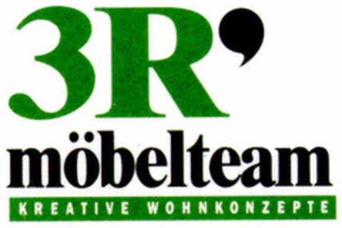 3R' möbelteam KREATIVE WOHNKONZEPTE Logo (DPMA, 03/02/1999)