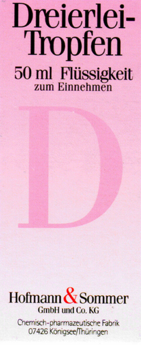 Dreierlei-Tropfen Logo (DPMA, 09.04.1999)