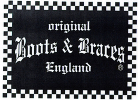 original Boots & Braces England Logo (DPMA, 08.01.1999)