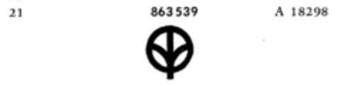 863539 Logo (DPMA, 22.08.1967)