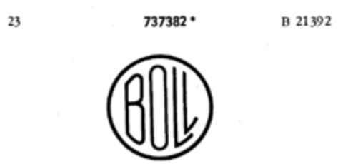 BOLL Logo (DPMA, 12/10/1959)