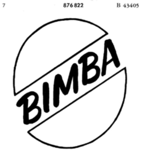 BIMBA Logo (DPMA, 25.11.1969)