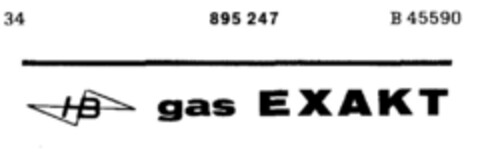 HB gas EXAKT Logo (DPMA, 01/20/1971)