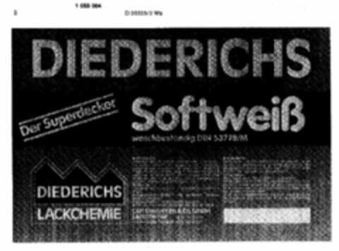 DIEDERICHS Softweiß Logo (DPMA, 09.02.1983)