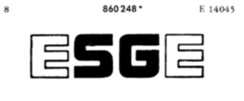 ESGE Logo (DPMA, 27.03.1969)