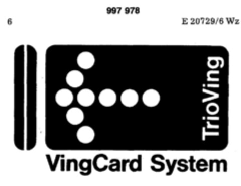 VingCard System TrioVing Logo (DPMA, 04.04.1979)