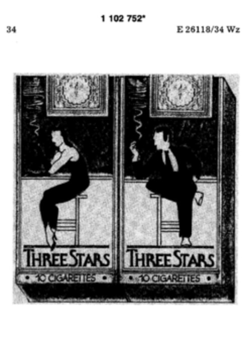 Three Stars Logo (DPMA, 17.09.1986)