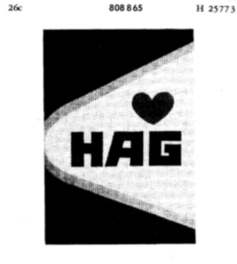 HAG Logo (DPMA, 17.11.1964)