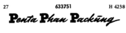 Penta Phan Packung Logo (DPMA, 04/22/1952)