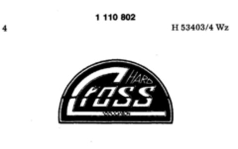 HARD Cross ASSOCIATION Logo (DPMA, 14.11.1984)