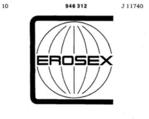 EROSEX Logo (DPMA, 22.11.1974)