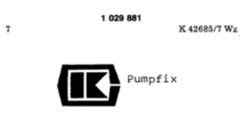 PUMPFIX Logo (DPMA, 08.11.1980)