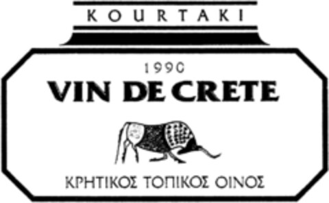 KOURTAKI VIN DE CRETE 1990 Logo (DPMA, 24.12.1993)
