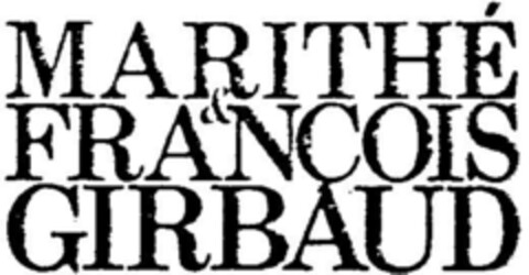 MARITHE & FRANCOIS GIRBAUD Logo (DPMA, 29.10.1983)