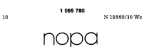 nopa Logo (DPMA, 08.08.1985)