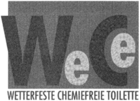 WeCe WETTERFESTE CHEMIEFREIE TOILETTE Logo (DPMA, 09.12.1993)