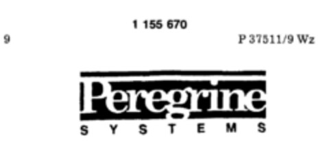 Peregrine SYSTEMS Logo (DPMA, 01/23/1989)