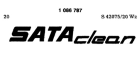 SATAclean Logo (DPMA, 18.07.1985)