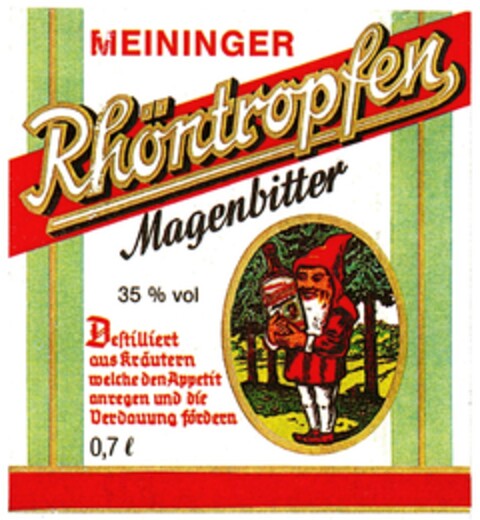 MEININGER Rhöntropfen Magenbitter Logo (DPMA, 08/06/1993)