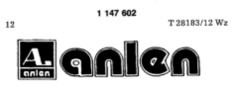 A. anlen Logo (DPMA, 11/03/1988)