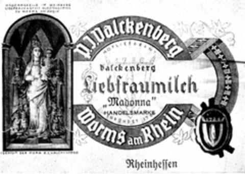 Liebfraumilch "Madonna" Logo (DPMA, 29.02.1940)