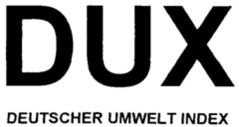 DUX DEUTSCHER UMWELT INDEX Logo (DPMA, 20.01.2000)